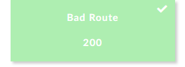 Bad Route