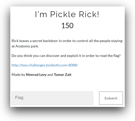 I'm Pickle Rick!