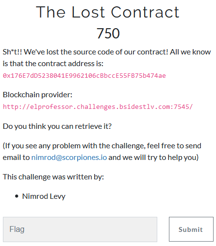 The Lost Contract